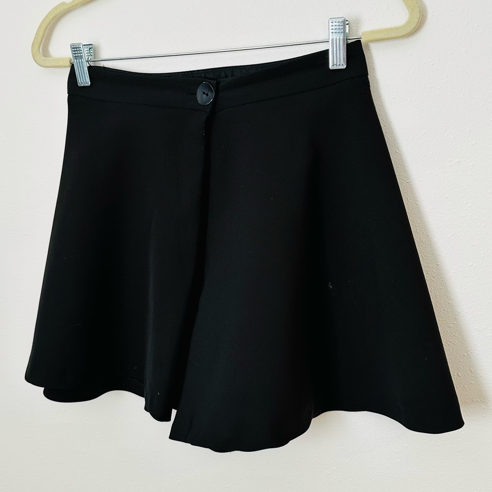 Zara black mini wrap skort - Picture 6 of 6